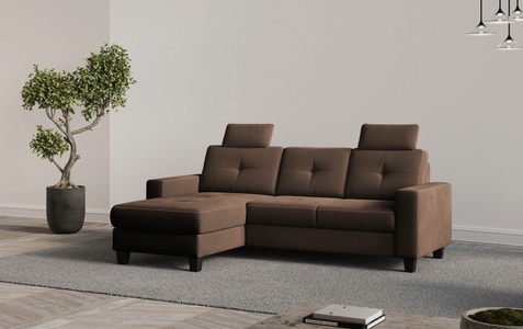 Places of Style Ecksofa »Varese«, wahlweise mit Bettfunktion und Bettkasten