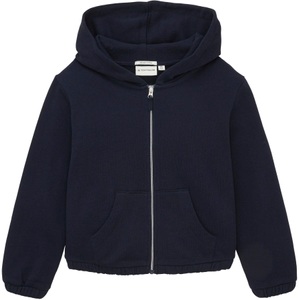 Tom Tailor, TOM TAILOR Kapuzensweatjacke, uni oder gestreift, 