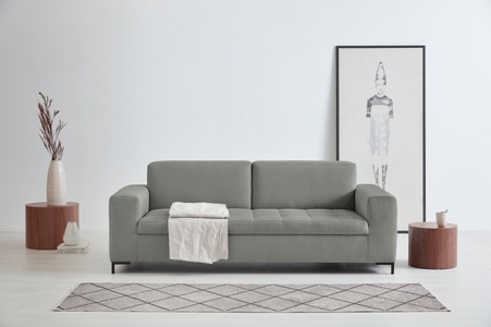 GOODproduct 3-Sitzer »Grazzo«, hochwertige Stoffe aus recyceltem Material, Steppung im Sitzbereich
