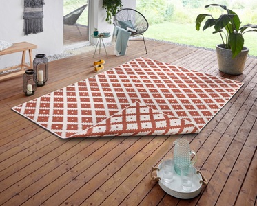 NORTHRUGS, NORTHRUGS Teppich »Nizza«, rechteckig, 5 mm Höhe, In-und Outdoor geeignet, Wohnzimmer, Balkon, Terrasse, Garten, Robust, Pflegeleicht, Flachgewebe, Wendbar, NORTHRUGS Teppich »Nizza Wendeteppich«, rechteckig, 5 mm Höhe, In-& Outdoor, Wetterfest, Balkon, Läufer, Wohnzimmer, Wasserfest