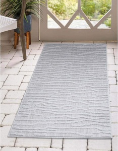 Carpet City, Carpet City Teppich »Santorini«, rechteckig, 5 mm Höhe, 3D-Effekt, für Wohnzimmer, Flur, Küche, Wintergarten, Balkon, Wetterfest & UV-beständig, Carpet City Teppich »In-& Outdoorteppich Santorini 450, 3D-Effekt, Gestreift«, rechteckig, 5 mm Höhe, Wetterfest & UV-beständig für Terrasse, Balkon, Küche, Flur