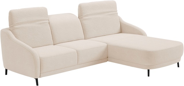 sit&more Ecksofa »Blues L-Form« wahlweise mit Klapptisch und USB