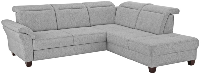 Premium collection by Home affaire Ecksofa »Solvei«, mit Ottomanenabschluss und Sitztiefenverstellung, wahlweise auch mit Kopfteilverstellung und Bettfunktion, Federkern