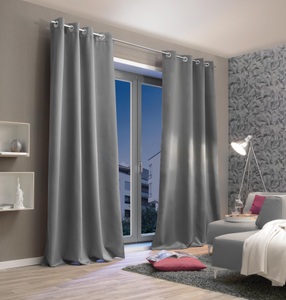HOME WOHNIDEEN, Vorhang, »DARIA«, HOME WOHNIDEEN, Ösen 1 Stück, Home Basics Vorhang »DARIA«, (1 St.), HxB: 245x135