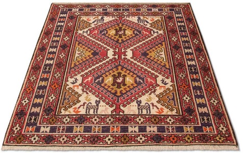 MorgenLand, morgenland Teppich »Kelim Seide Teppich handgewebt rot«, rechteckig, 5 mm Höhe, morgenland Teppich »Kelim Seide Teppich handgewebt rot«, rechteckig, 5 mm Höhe
