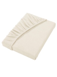 undefined, Spannbetttuch, Irisette Spannbettlaken »Orion 9«, weicher Frottier-Stretch, für Matratzen bis 25 cm Höhe