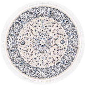 carpetfine Teppich »Nain Diane«, rund, 8 mm Höhe, Kurzflorteppich, Orient Look