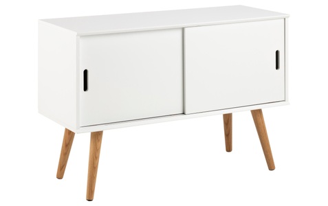 Moerteens, home24 Kommode Nees, AC Design Kommode »Mitra 100 cm x 68.2 cm, Nature/Weiss«