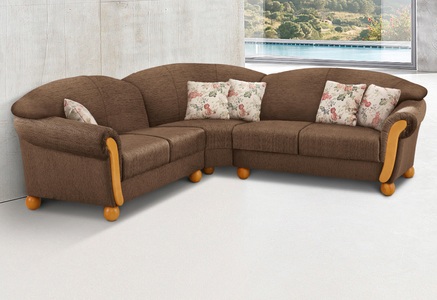 HOME AFFAIRE, Home affaire Ecksofa »Milano«, gleichschenklig, Home affaire Ecksofa »Milano, L-Form«, gleichschenklig