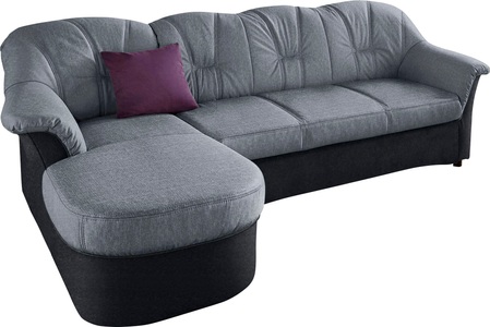 DOMO collection, DOMO collection Ecksofa, DOMO collection Ecksofa »Flores Schlafsofa, B/T/H: 233/142/86 cm, L-Form«, wahlweise mit Bettfunktion, wahlweise mit Federkern, auch in Leder