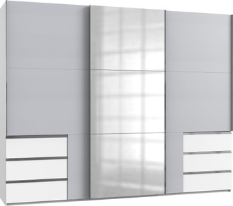 fresh to go, Fresh To Go Schwebetürenschrank »Level«, mit Schubkästen, Wimex Schwebetürenschrank »Level by fresh to go«, jeweils mit einer Spiegeltür