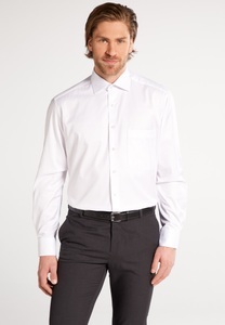 Eterna, Eterna Langarm Hemd »COMFORT FIT«, COMFORT FIT Cover Shirt in weiß unifarben