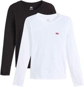 Levi's® Langarmshirt »LS 2 Pack Tee«, (Packung, 2 tlg.), mit Batwing Logo-Stickerei