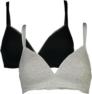 My Basic Soft-BH »padded cotton bra«, mit leichtem V-Ausschnitt