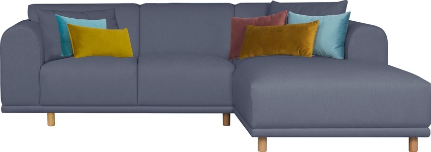 ANDAS, andas Ecksofa »Maroon«, in skandinavischem Design, mit losen Kissen, GOODproduct Ecksofa »Maroon L-Form« in skandinavischem Design, mit losen Kissen