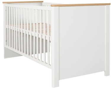 Roba, roba® Babybett »Ava«, Made in Europe, Kinderbett, Gitterbett, roba - Kombi-Kinderbett Ava 70x 140cm weiss, 70x140 cm