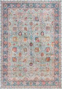 undefined, Elle Decoration - Teppich Imagination - Jade - 80x150 cm, ELLE DECORATION Teppich »Mahal«, rechteckig, 5 mm Höhe, Orientalisch, Kurzflor, Vintage, Wohnzimmer, Schlafzimmer, Läufer