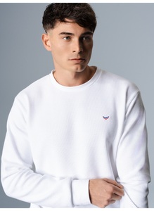 Trigema Sweatshirt »TRIGEMA Sweatshirt in Waffeloptik«