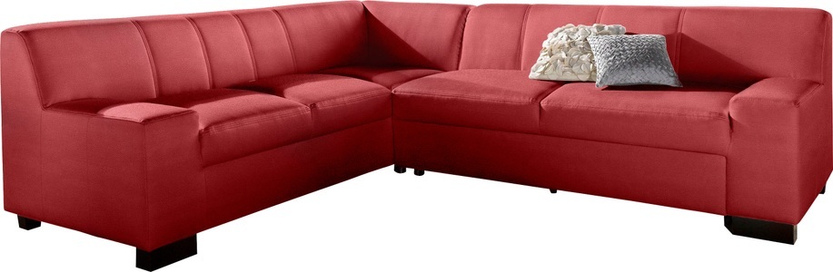 DOMO collection, DOMO collection Ecksofa, DOMO collection Ecksofa »Norma Top, elegant und modern, flache Armlehnen, L-Form«, wahlweise mit Bettfunktion
