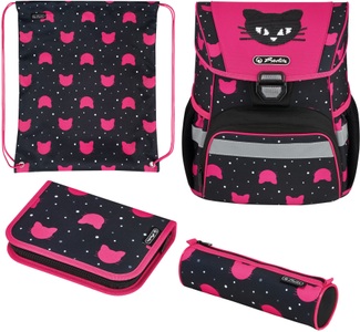 Herlitz, Loop Plus Black Cat, Schulranzen, 