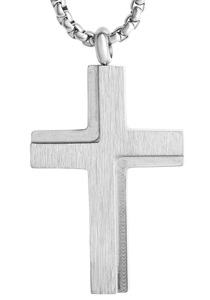 FIRETTI, Firetti Kette mit Anhänger »Kreuz«, Firetti Kette mit Anhänger »Schmuck Geschenk Kreuz«