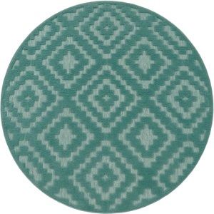 PACO HOME, Paco Home Teppich »Livorno 672«, rund, Uni-Farben, Scandi, Rauten Muster, Hoch-Tief Effekt, Outdoor geeignet, Paco Home Teppich »Livorno 672«, rund, 14 mm Höhe, Uni-Farben, Scandi, Rauten Muster, Hoch-Tief Effekt, Outdoor geeignet