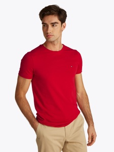 Tommy Hilfiger T-Shirt »STRETCH SLIM FIT TEE«, mit Rundhalsausschnitt