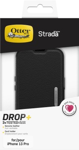 OTTERBOX, OtterBox iPhone 13 Pro Strada Case, Otterbox Book Cover Strada iPhone 13 Pro Schwarz
