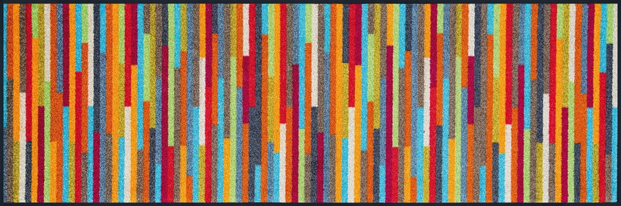 wash+dry, wash+dry Fussmatte Schuhgrösse Mikado Stripes 35 cm x 120 cm, Bunt, wash+dry by Kleen-Tex Fussmatte »Schuhgrösse Fussmatte, Mikado«, quadratisch, - mm Höhe