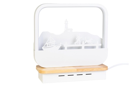 Illurbana, Illurbana - Tischleuchte Maritim 33 LED Weiss, 
