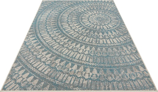 BOUGARI, Teppich, »Arnon«, bougari, rechteckig, Höhe 4 mm, maschinell gewebt, NORTHRUGS Teppich »Teppich Jaffa«, rechteckig, - mm Höhe