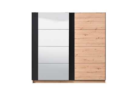 MY HOME, my home Schwebetürenschrank »Sardinia«, mit Spiegel, INOSIGN Schwebetürenschrank »Sardinia, Kleiderschrank mit Spiegel, Made in Europe«, viel Stauraum durch grosszügige Innenausstattung, 170 oder 262cm breit