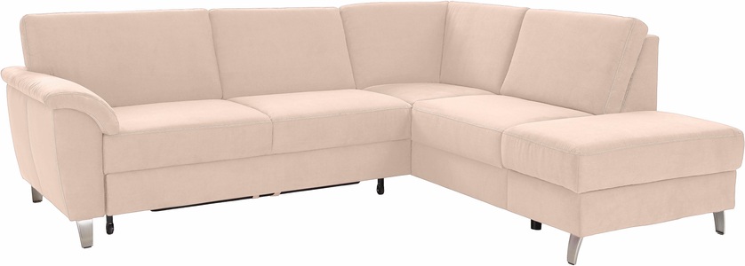 SIT&MORE, sit&more Ecksofa, sit&more Ecksofa »Texel L-Form«, mit Federkern, wahlweise mit Bettfunktion und Bettkasten