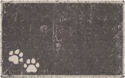 Hanse Home, Hanse Home - Hundedecke Paws - 50 x 80 cm - Braun, HANSE Home Fussmatte »Paws, Türmatte«, rechteckig, 4 mm Höhe, rutschhemmend, In- und Outdoor