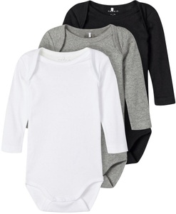 Name It, name it Body 3er Pack Black, 