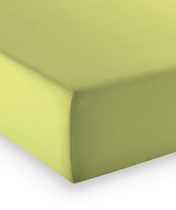 Fleuresse, Comfort-Stretch-Fixleintuch, Fleuresse, »Q4000 Plus für Boxspringbetten«, fleuresse - Fixleintuch Q4000 - olivgrün - Baumwolle/Elastan/ - 200/210 cm