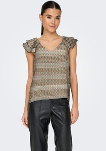 ONLY, ONLY Blusenshirt »ONLASTA LIFE CAPSLEEVE V-NECK TOP PTM«
