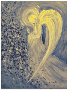 Artland Glasbild »Engel der Nacht«
