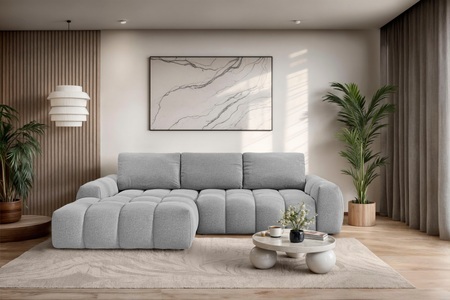 INOSIGN, INOSIGN Ecksofa »AZITA klein optionale Schlafsofa mit Bettkasten, B/T/H: 270/166,5/84cm«, L-Form mit Wellenunterfederung, Bubble-Optik, GOODproduct Ecksofa »AZITA L-Form, 270 cm - OTTO. Verlässliche Qualität.« wahlweise als Schlafsofa m. Bettkasten, Bubble-Optik