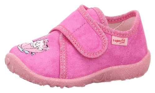Superfit, Superfit Hausschuh »SPOTTY WMS: Mittel«, mit leuchtender Stickerei, 