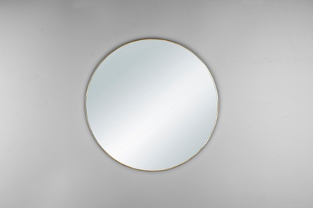 MIRRORS AND MORE, MIRRORS AND MORE Dekospiegel »Mila«, (1 St.), MIRRORS AND MORE Dekospiegel »Mila«, (1 St.), Wandspiegel, rund, Ø 50 cm, lackiertes Metall