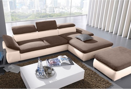 SIT&MORE, sit&more Ecksofa, sit&more Ecksofa »Valantine L-Form«, inkl. Kopf- und Armteilverstellung, wahlweise mit Bettfunktion