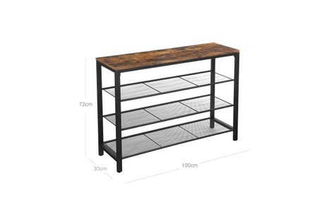 Vasagle, Vasagle - Aufbewahrungsmöbel - 70 x 30 x 80 cm - Braun, VASAGLE Schuhregal