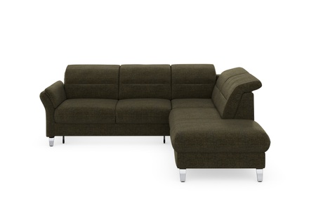 sit&more Ecksofa »Grenoble«, inklusive Federkern, wahlweise mit Bettfunktion, Stauraum, Armteilverstellung und Kopfteilverstellung
