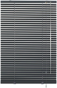 Gardinia, Aluminium-Jalousie im Fixmass, Gardinia, 25mm (1 Stück), GARDINIA Jalousie »Aluminium-Jalousie 25 mm«, (1 St.), Jalousiebänder farblich passend