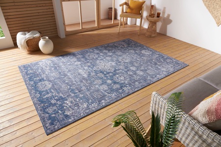 NOURISTAN, NOURISTAN Outdoorteppich »Alexandria«, rechteckig, 3 mm Höhe, In- und Outdoor, Faltbar und Waschmaschinenfest, geeignet für Fussbodenheizung, strapazierfähig, robust, pflegeleicht, ringsum gekettelt, kräftige Farben, NORTHRUGS Teppich »Alexandria«, rechteckig, 3 mm Höhe, In-& Outdoor, Läufer, Wetterfest, Balkon, Wohnzimmer, Orient