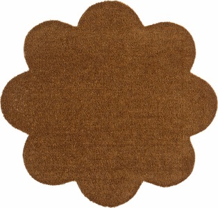 Hanse Home, Fussmatte, Blume, Hanse Home, »Deko Soft«, waschbar, getuftet, HANSE Home Fussmatte »Deko Soft, Türmatte«, blumenförmig, 7 mm Höhe, waschbar, Unifarben Design, Rutschfest,Robust, Pflegeleicht, Saugfähig