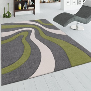 PACO HOME, Läufer, »Diamond 760«, Paco Home, rechteckig, Höhe 18 mm, Paco Home Läufer »Diamond 760«, rechteckig, 18 mm Höhe, Teppich-Läufer, Kurzflor, 3D-Design, modernes Wellen Muster