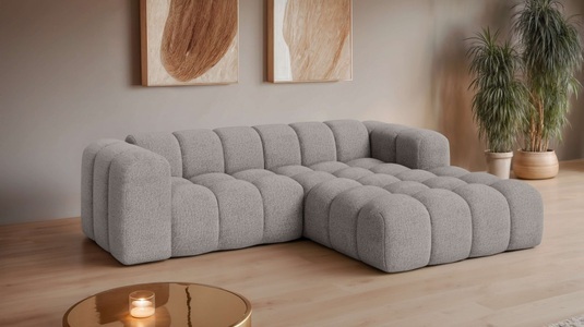 GOODproduct, GOODproduct Ecksofa »KALLIE Design-Sofa mit Wellenunterfederung, Bubble-Optik, 248/186/72cm« moderne Steppung, hoher Sitzkomfort und modernes Design, GOODproduct Ecksofa »KALLIE L-Form, 248 cm - OTTO. Verlässliche Qualität.« Bubble Optik, moderne Steppung, hoher Sitzkomfort