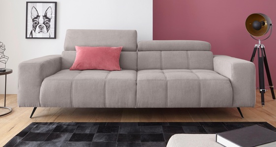 DOMO collection, DOMO collection 2-Sitzer, DOMO collection 2-Sitzer »Trento, mit Kufenfuss oder Einzelfuss«, wahlweise mit Kopfteilverstellung und in zwei Grössen erhältlich